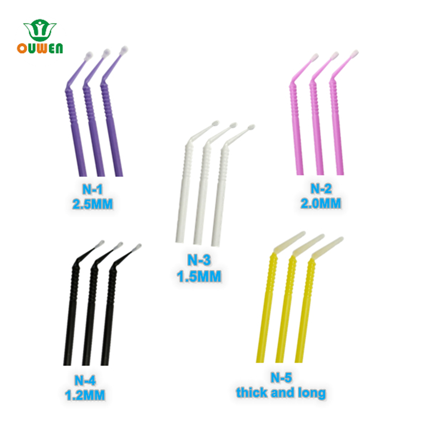 FIve sizes micro applicators