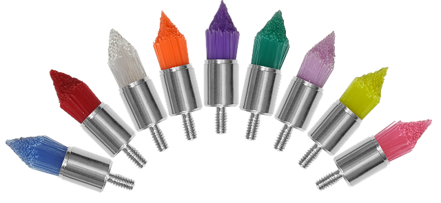 Dental Tapered Thread Disposable Prophy Brush