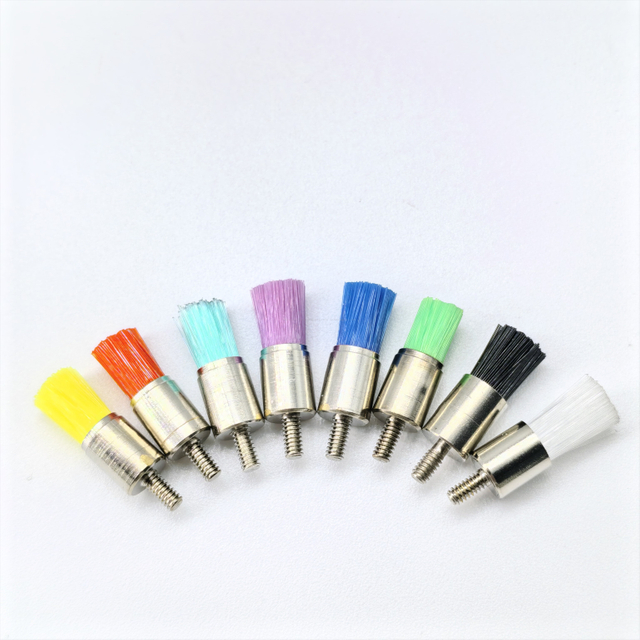 Ouwen Premium Selection 100PCS/Box High-Grade Dental Polishing Brush Thread Type Flat Brush