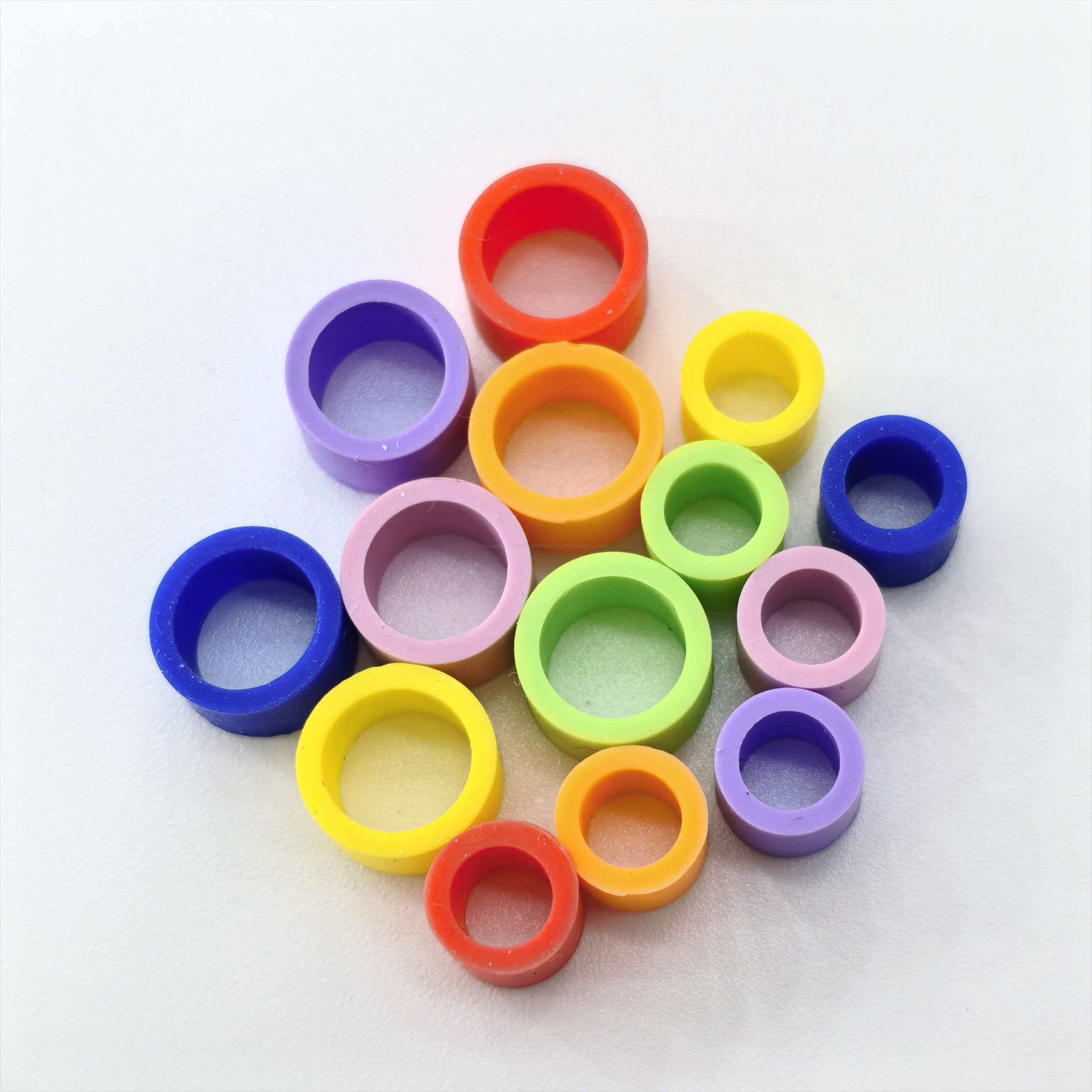 Multi-Color Optional 100PCS/Box Clear Distinction Appliance Mark Dental Oral Appliance Identification Circle