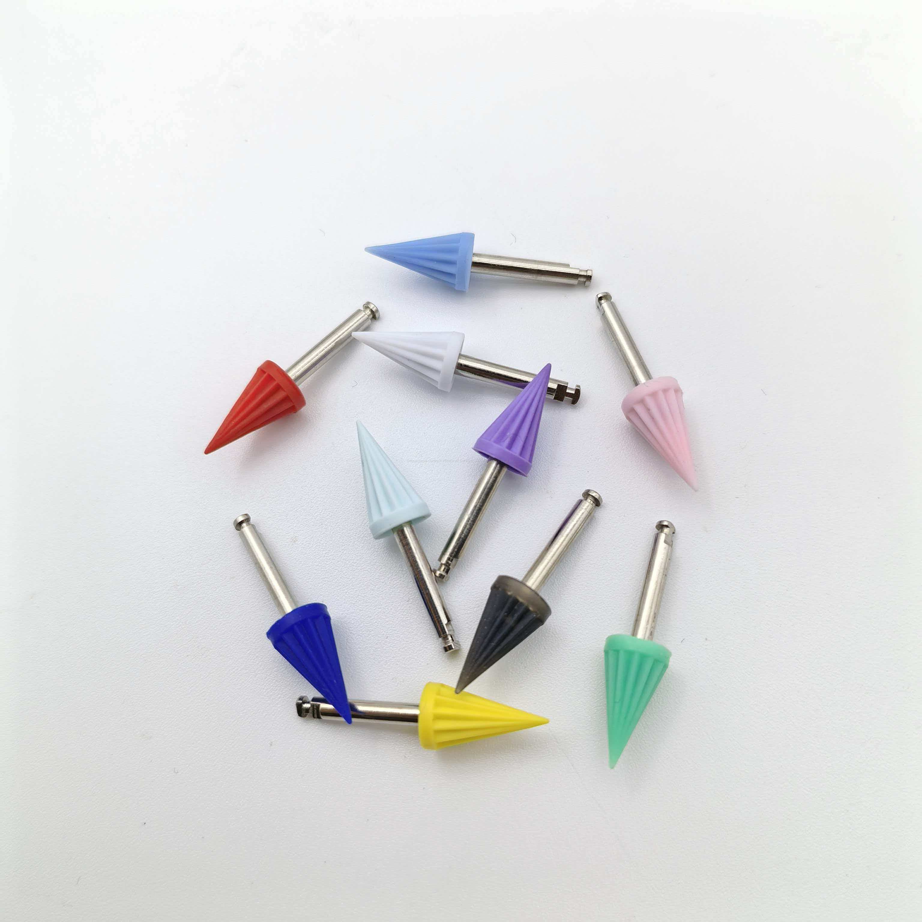 Soft Material Gum Safe Teeth Cleaning Tool Latch Type Tapered Polishing Cup