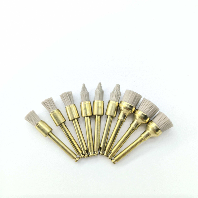 Customized Design Hygienic Safe Gum Professional Dental Cleaning Aluminum Oxide Polishing Brush