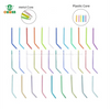 Ouwen Manufacture Full Plastic Transparent Tube Colorful Core N-1 Disposable Dental 3 Way Air Water Syringe Tip