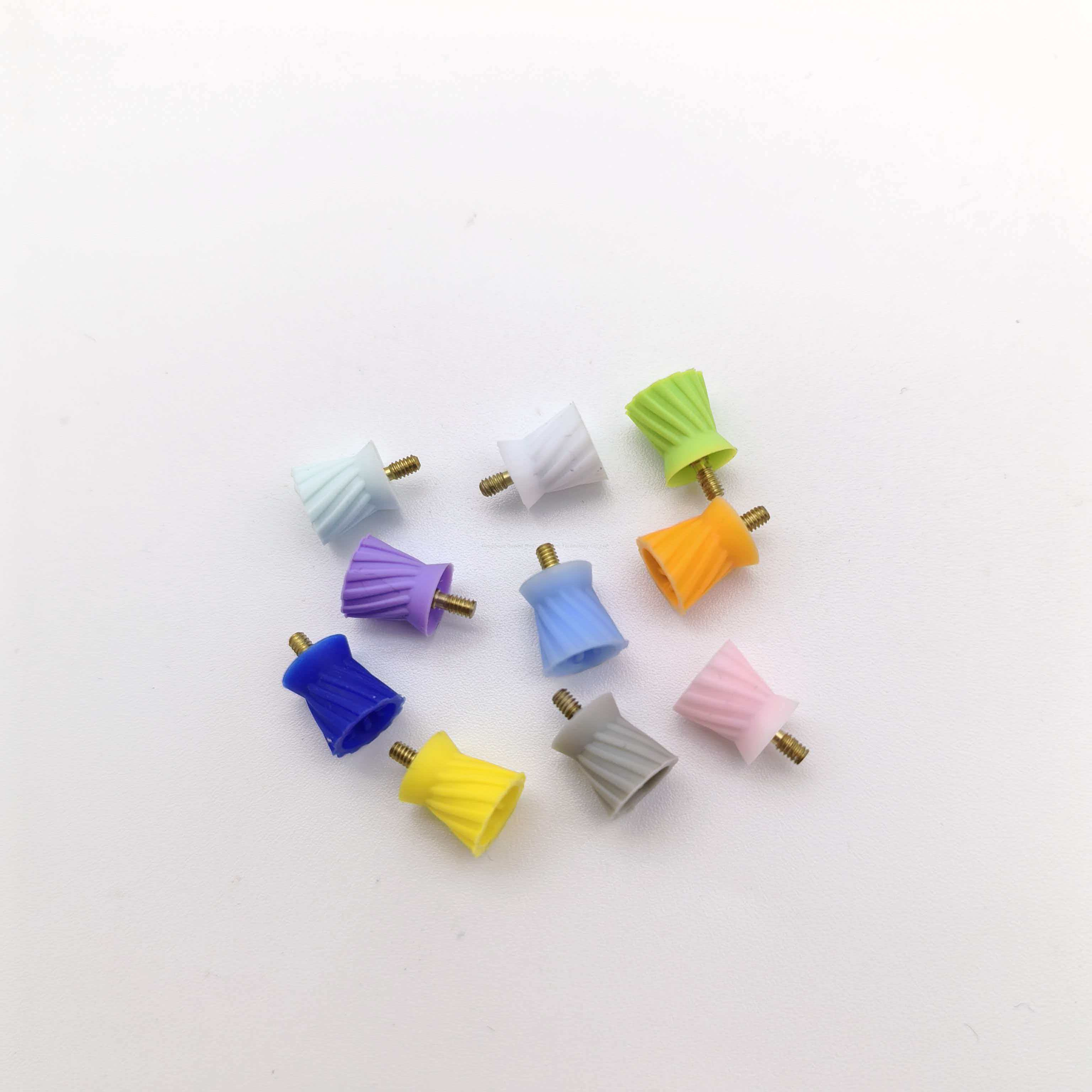 Customizable Durable Wear-Resistant Odontotherapy Polishing Accessory Thread Type Eight Pages Polishing Cup