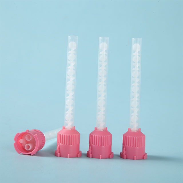 Pink Flexible Mixing Tips For Orthodontic Material