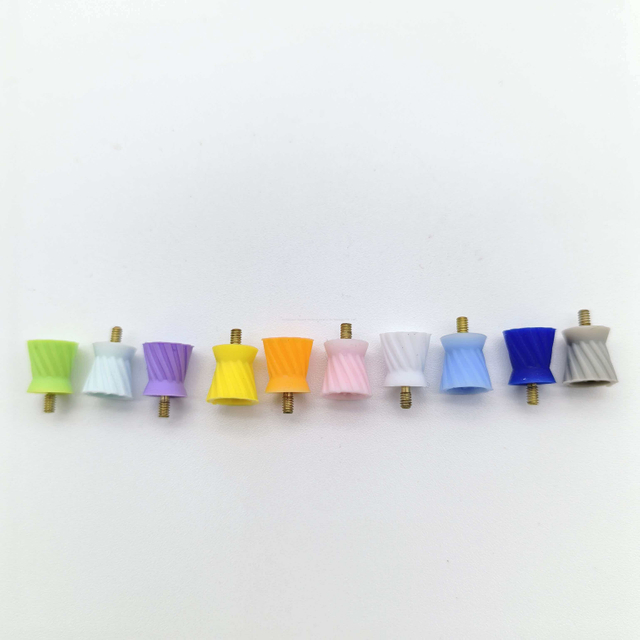 Customizable Durable Wear-Resistant Odontotherapy Polishing Accessory Thread Type Eight Pages Polishing Cup