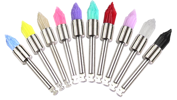 Pink Durable Prophy Brush For Nail Beauty