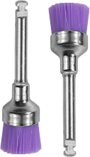 Hard Prophy Brush With Metal Handle For Braces