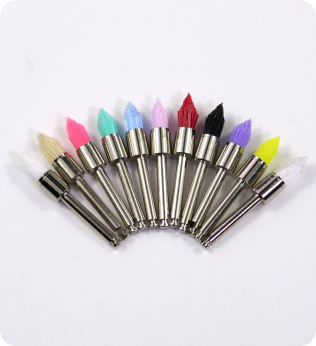 Green Temperature Resistant Prophy Brush For Oral Health