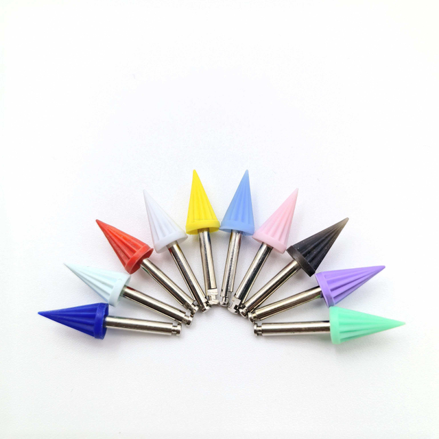 Soft Material Gum Safe Teeth Cleaning Tool Latch Type Tapered Polishing Cup